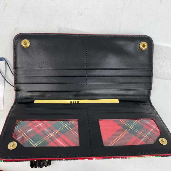 Dooney & Bourke Black Red Leather Disney Christmas Wallet | OS - Picture 6 of 6